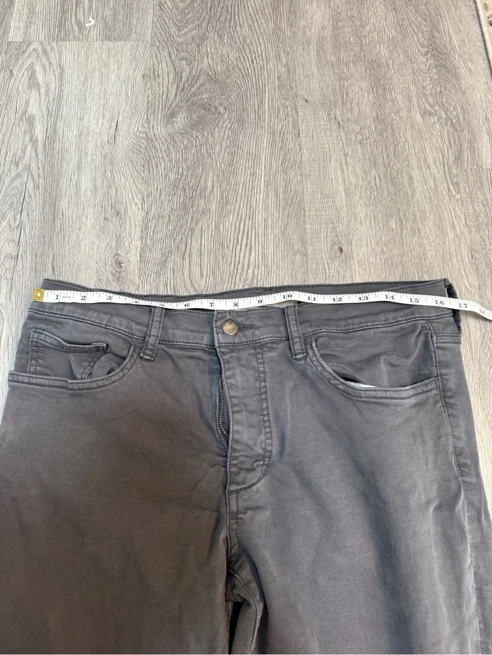 Joes Jeans Mens 33 Slim Fit Graphite Grey Denim Pants Washed Grey Designer Jeans